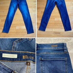 Kut womens toothpick skinny jeans sz 4 dark wash stretch blue jeans denim